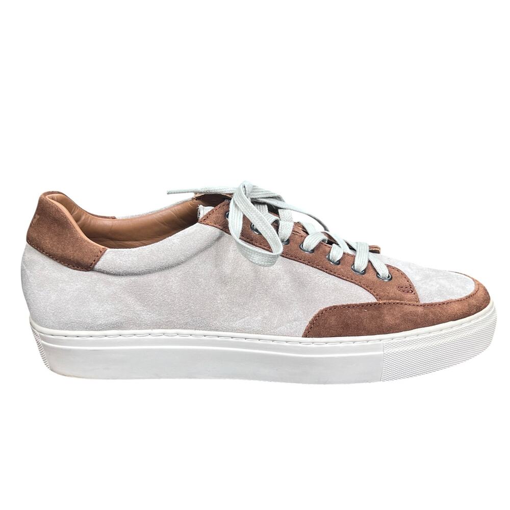 Peter Millar Crown Crafted Brown Suede Low-Top Sneakers Size US 10